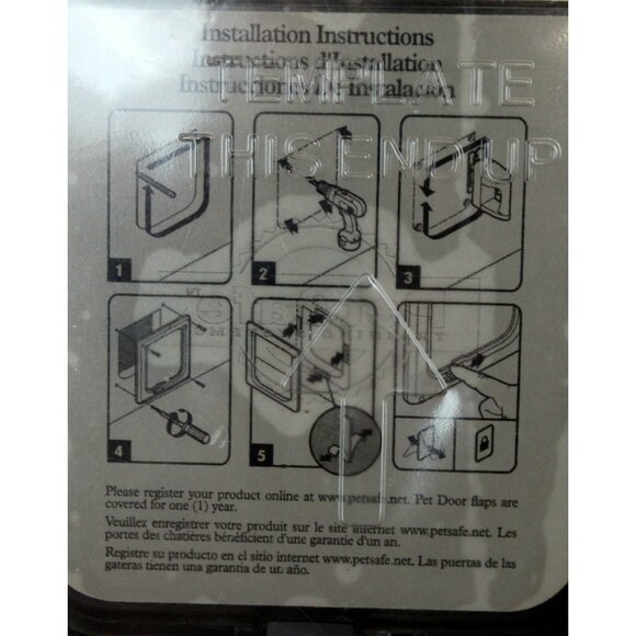 PetSafe Cat Small Dog Transparent Door Flap Magnetic Closure Slide Lock Pet - Picture 8 of 12